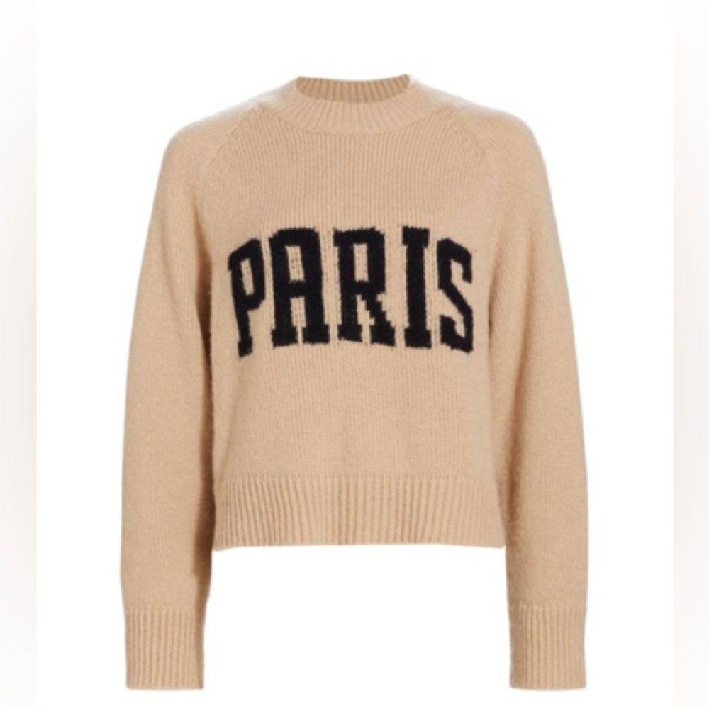 ANINE BING Kendrick University Paris Sweater SZ LG